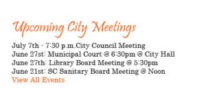Upcoming City Meetings